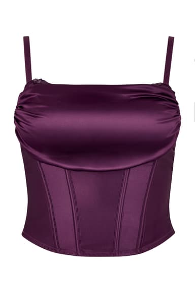 Satin Corset with Back Ties