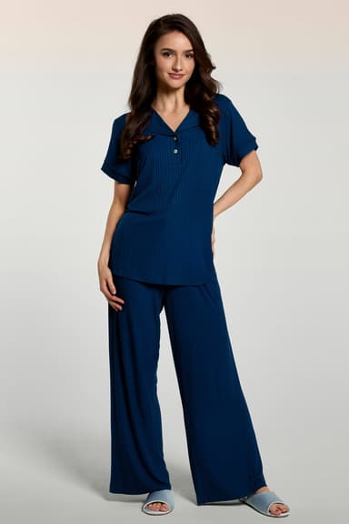 Soft Long Pajama Pants with Adjustable Drawstring and Hidden Pockets
