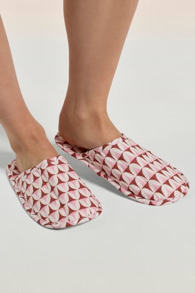 Printed Slippers with Matching Storage Bag