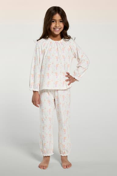 Girls Pink Mermaid Pajama Set